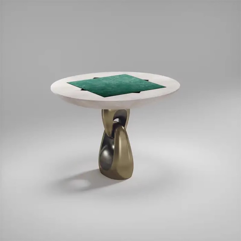 Estilo italiano de lujo ligero 24 años nueva villa de ajedrez de alta gama sala de estar casa mesa de ajedrez diseñador mismo estilo de ajedrez