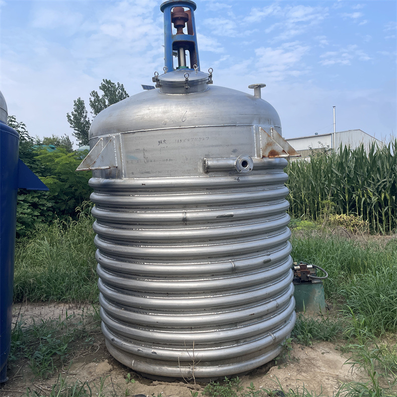 处理二手外盘反应釜 化工电加热反应装置 双层真空反应设备