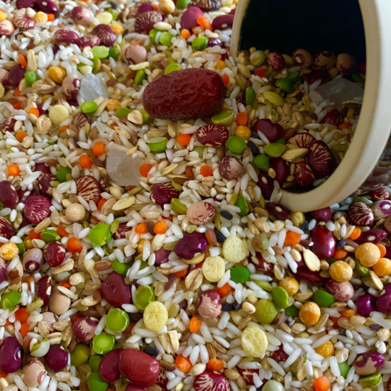 八宝粥批发整箱5斤腊八粥原料粥五谷杂粮组合粗粮熬粥早餐80g网红