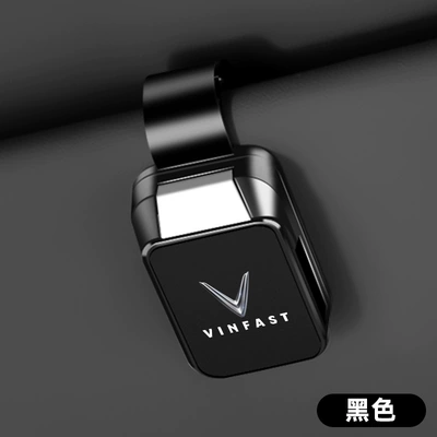 Car Glasses Clip/Bill Clip car glasses holder vinfast - vinfast-glasses-clip-y001-leather-style-noble-black