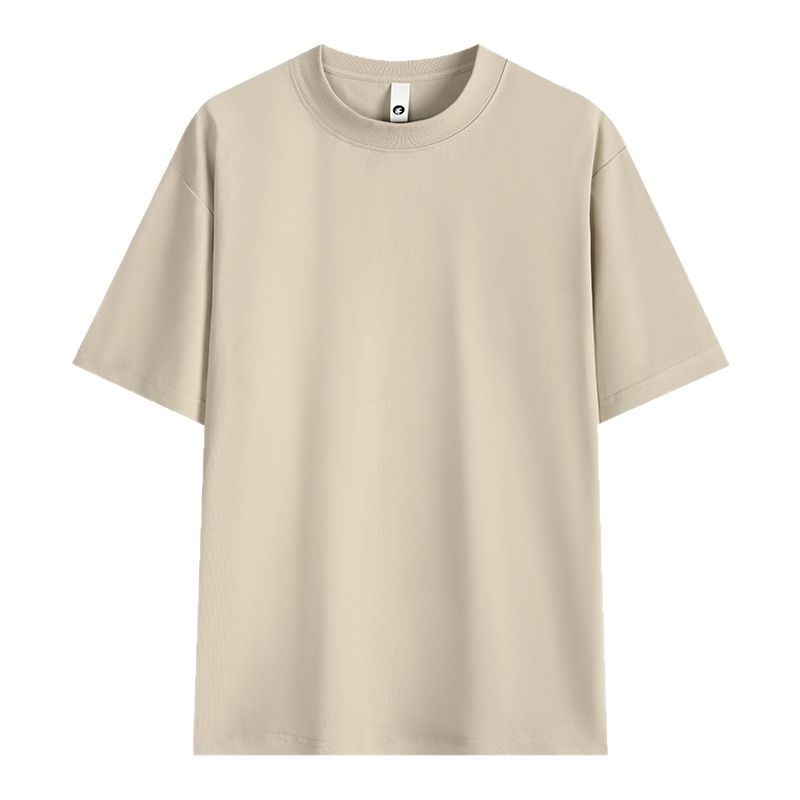 Sorona 260g Heavy Combed Cotton Crewneck Short Sleeve T-shirt Men's Breathable Comfortable Loose Joker Casual Top
