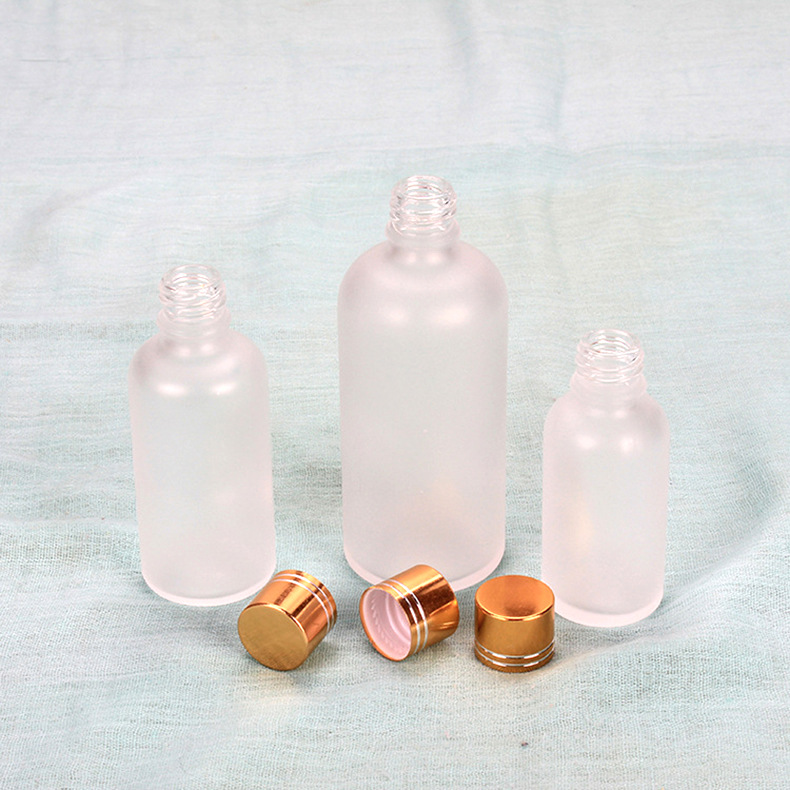 Esencia líquido sub-embalaje botella de vidrio viaje portátil esmerilado botella de aceite esencial botella cosmética Loción Botella de spray botella de muestra pequeña