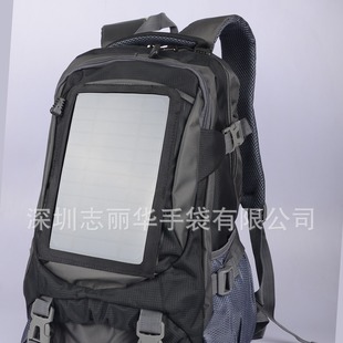 Spot Solar Charging Backpack 3.5W Mobile Phone/Charging Tablet Computer and Other Solar Charging Mountaineering Bag
