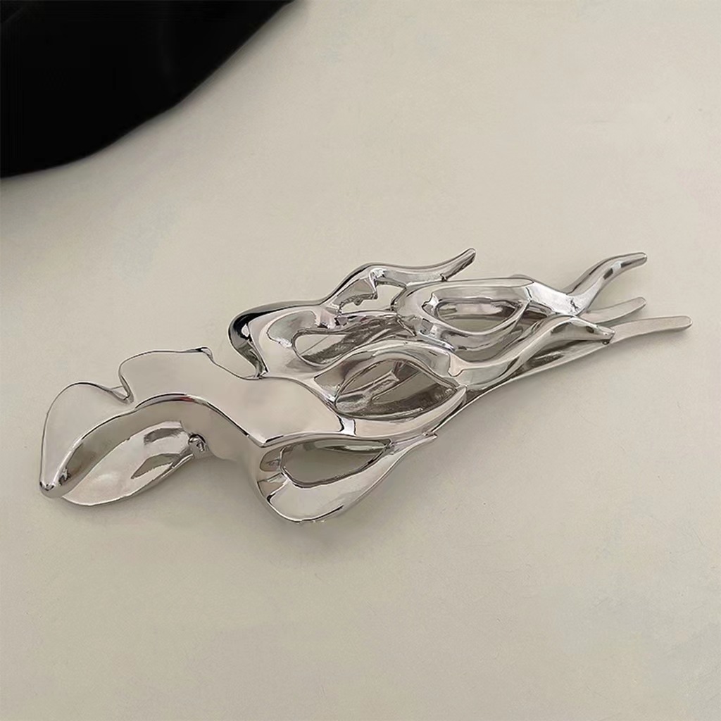 Fashion Simple Style Geometric Metal Plating Metal Hollow Out Hair Clip4