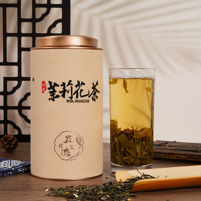 茉莉花茶2025新茶礼盒散花茶装罐装茉莉花浓香型 绿茶整箱批代发|undefined