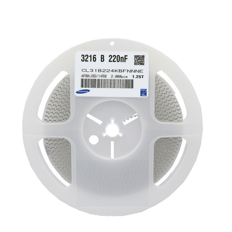 三星1206贴片电容 224K 220nF 50V X7R 10% CL31B224KBFNNNE