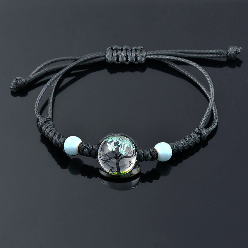 1 Piece Ethnic Style Flower Glass rope Womenu0027S Bracelets