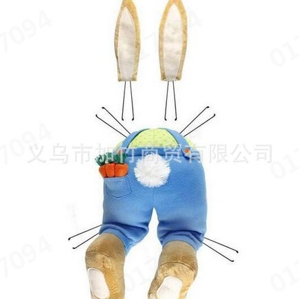 2024 conejo de Pascua colgante de Navidad transfronterizo Amazon Garland decoración Garland accesorios de decoración del hogar