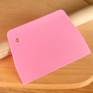 Trapezoidal Cutting Knife Plastic Scraper Mooncake Dough Cake Silicone Kneading Mat Cream Scraper Household Baking Tools