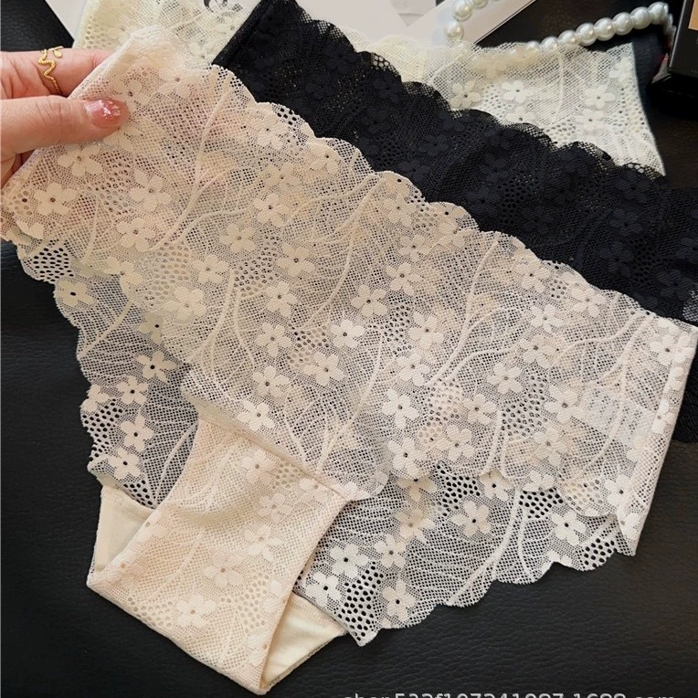  Sexy quick dry lace pants, thin breathable harness, shorts, trousers, french style