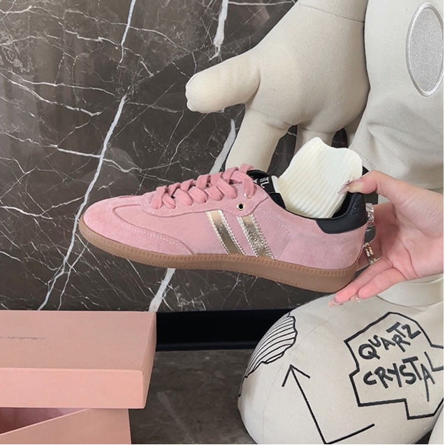 Zapatillas deportivas casuales de suela gruesa con bloques de color estilo retro 2025 de Grape Mom, zapatillas de entrenamiento alemanas para mujer, modernas para primavera y otoño