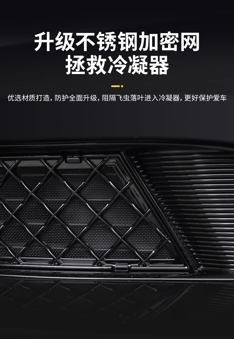 Suitable for Tesla's New Model 3/Yl/Y Special Insect-Proof Net Air Inlet Protective Cover Front Bumper Protective Cover