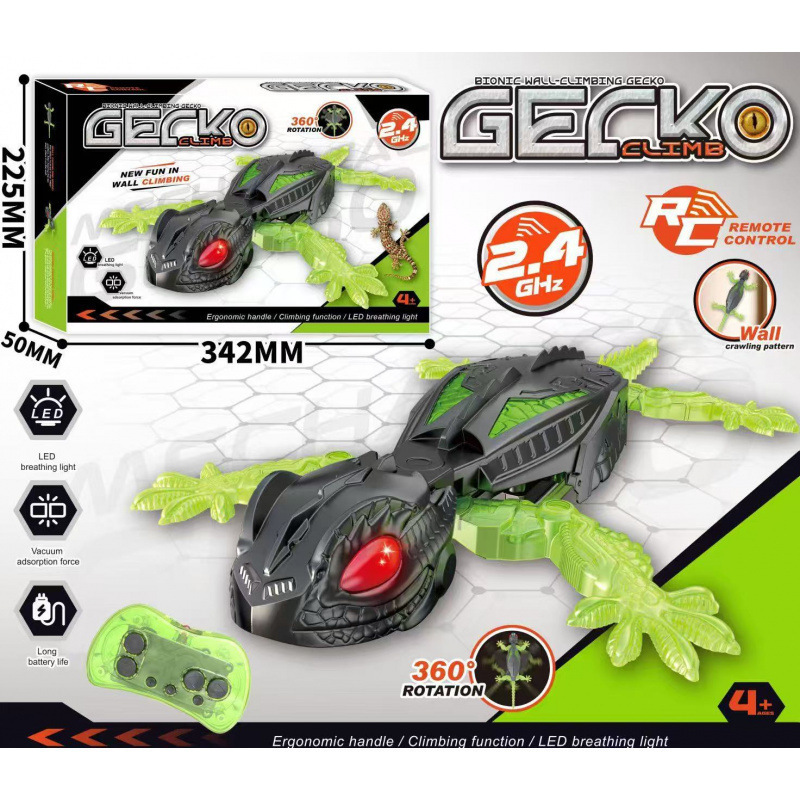 Transfronterizo nocturno lagartos insectos robot inteligente coche eléctrico de control remoto biónico trepa pared trepa gigos juguetes para niños