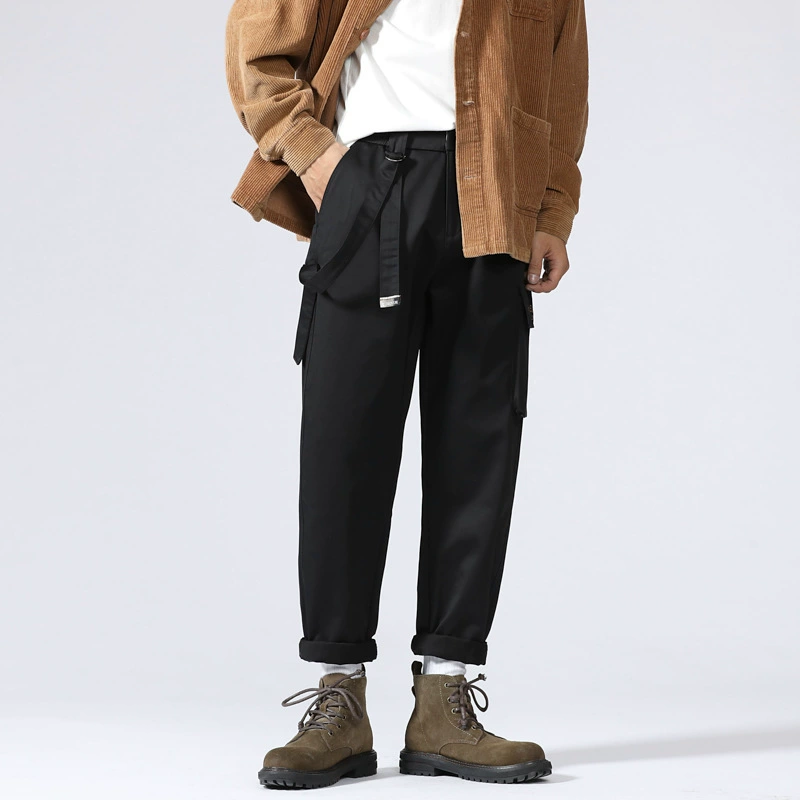 Осень 2023 американские повседневные брюки в стиле ретро, мужские свободные прямые эластичные брюки Armitage, универсальные модные весенне-осенние