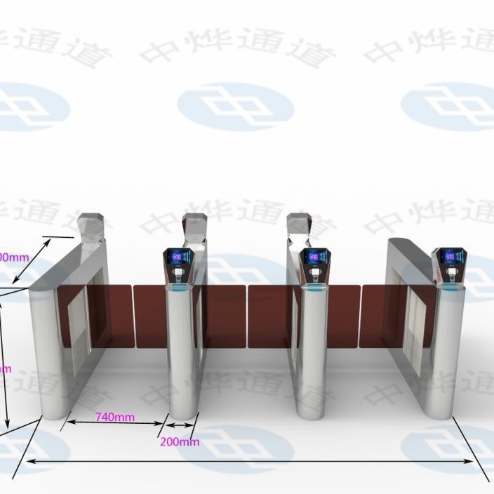 人脸识别闸机高铁检票闸口人证合一验票机展会验票系统智能检票口