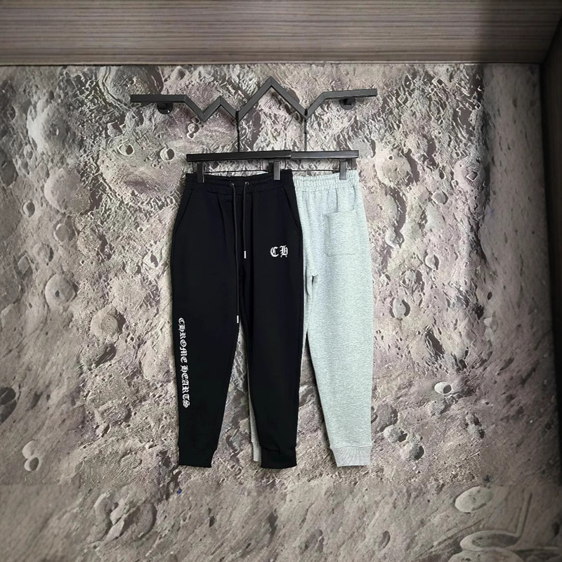 2024 Correct High Version Chrome Hearts Sweatpants Collection Chrome Hearts Classic Terry Pants Collection