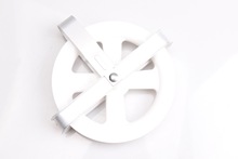 各种材质滑轮晾衣钢丝绳索配件可悬挂吊轮5、7英寸金属铝框塑料轮
