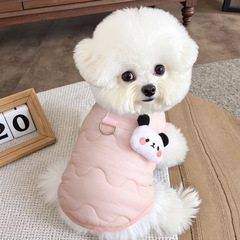 厂家直供狗狗衣服棉马甲背心秋冬款保暖舒适两脚衣泰迪比熊雪纳瑞