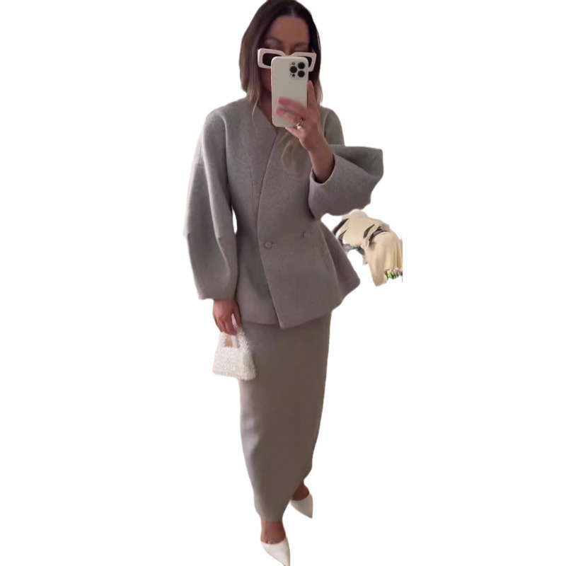 summer fashionable solid color elegant skirt