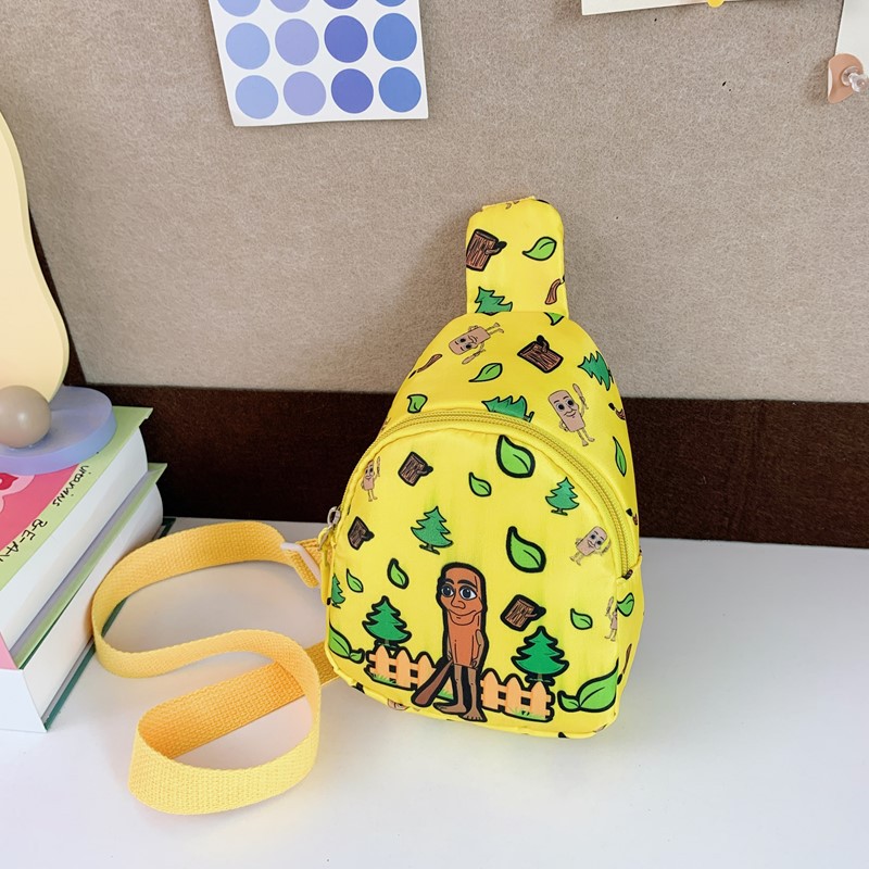 Moda de dibujos animados para niños y niñas bolsos de pecho lindos impresión mini mochila de bebé 2025 nuevo bolso de cambio de niños