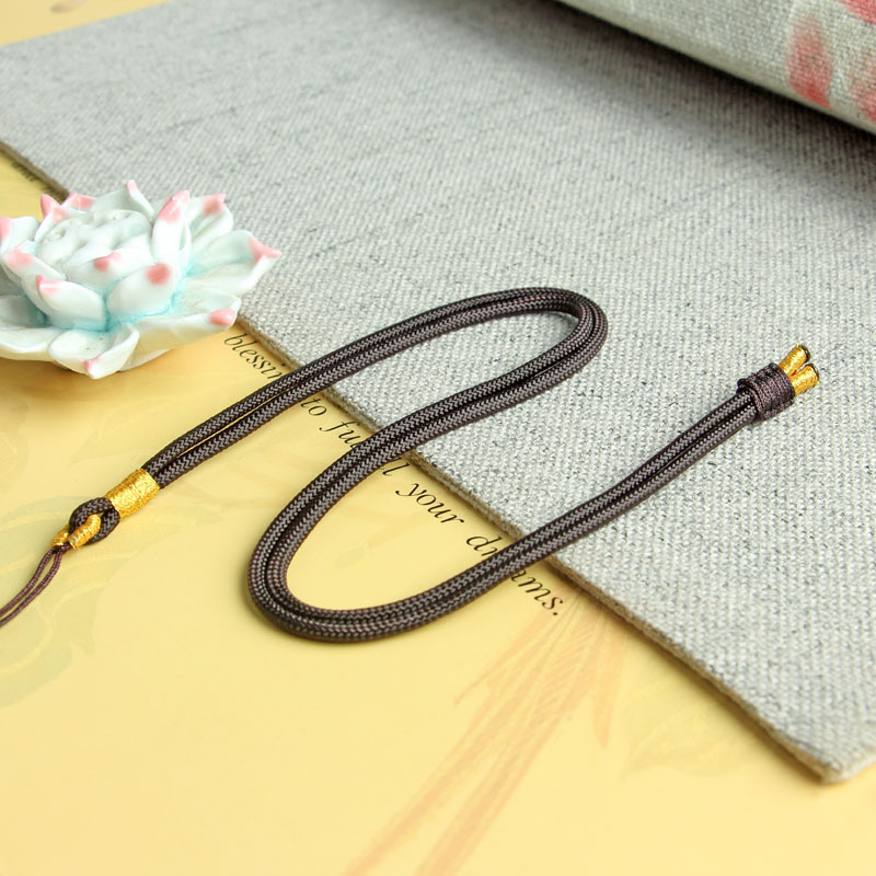 Cordón colgante al por mayor cordón de cuello multicolor jade ágata cordón tejido ajustable cordón de collar más cuentas de jade