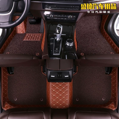 Supplied from the Source Manufacturer, One-Piece | Modelə uyğun ayaqaltı - five-seat-car-mat-brown-curry-double-layer