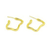 Earrings, golden ear clips, European style, light luxury style, simple and elegant design, wholesale