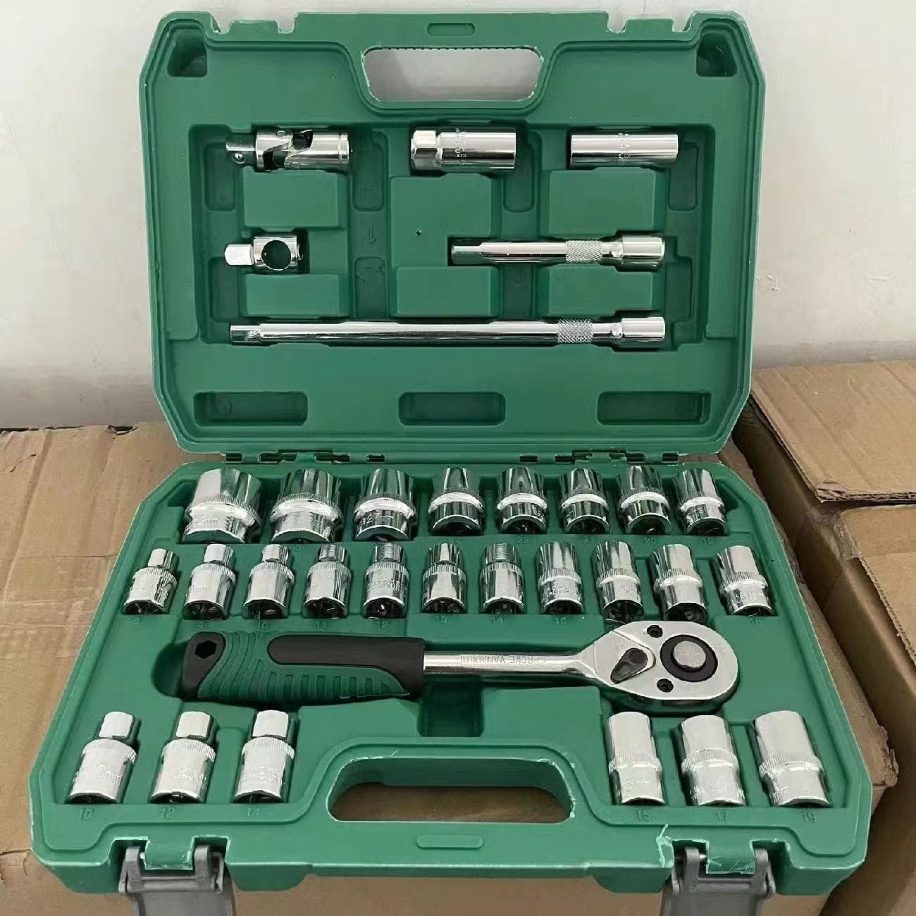 216 conjuntos de herramientas de reparación de automóviles reparación de automóviles llave de manguito conjunto trinquete combinación de llave rápida