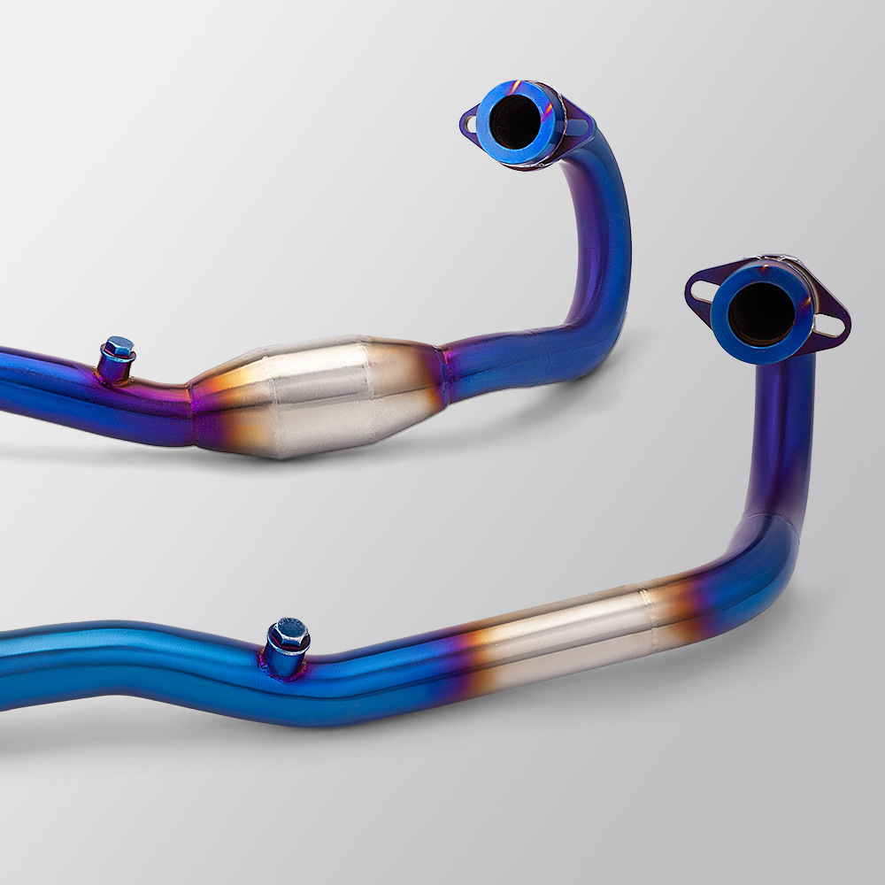Crf250R Crf250Rally Exhaust Pipe Modification Split Front and Rear Muffler 2012-2025