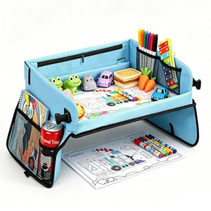 Children's Car Seat Painting Tray Car Safety Seat Lap Table Travel Writing and Drawing Tray