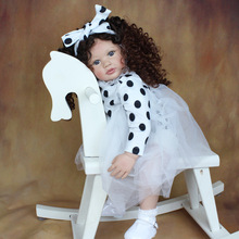 BZDOLL60厘米布身长发公主重生仿真婴儿娃娃24寸rebornbaby