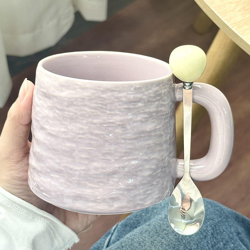 Taza de cerámica doméstica taza de agua taza de café de oficina taza de regalo de cumpleaños taza de desayuno de alto valor