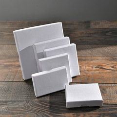 Cross-border kraft paper jewelry box earring ring necklace box gift packaging box with lid jewelry box manufacturer wholesale