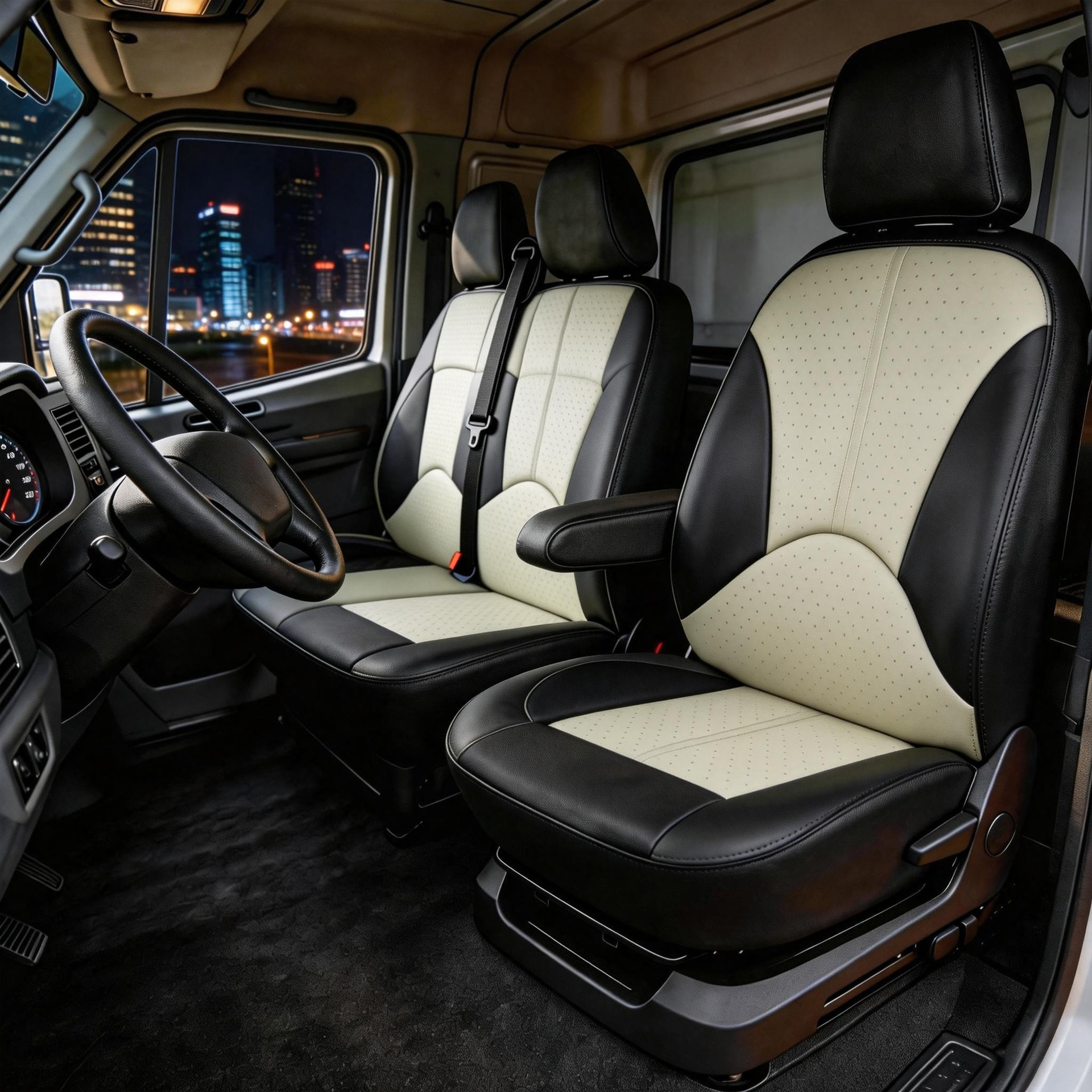 Universal PU Leather Car Seat Covers for Foreign Trade, Dustproof Front Row Three-Seater Tool Car, Direct from Amazon Factory