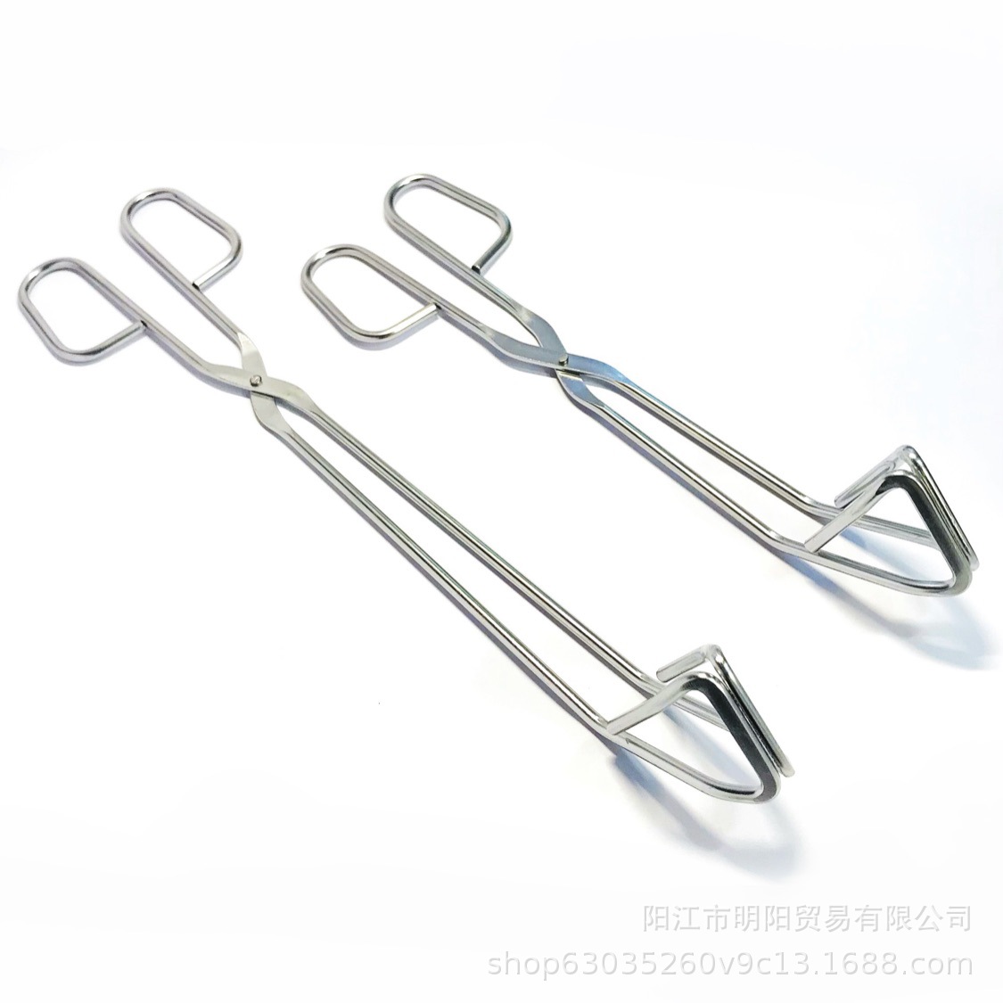 Stainless Steel Food Tongs Bread Tongs Barbecue Tongs Snack Tongs Outdoor Barbecue Tools Baking Tools Ins Popular Style