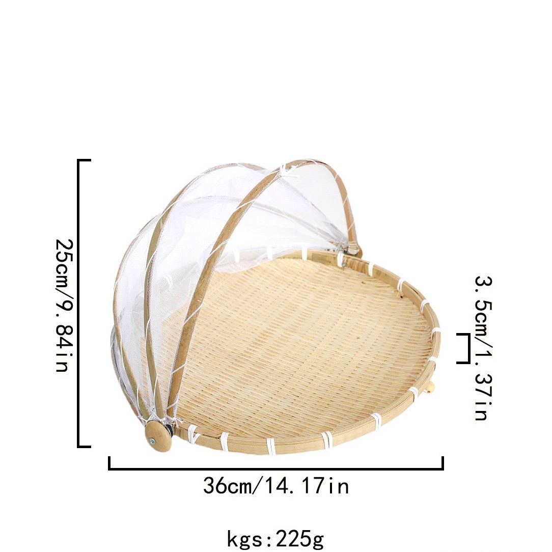 Caqui de secado artefacto de caqui de secado tela de bambú de secado tamiz de bambú con malla de tela
