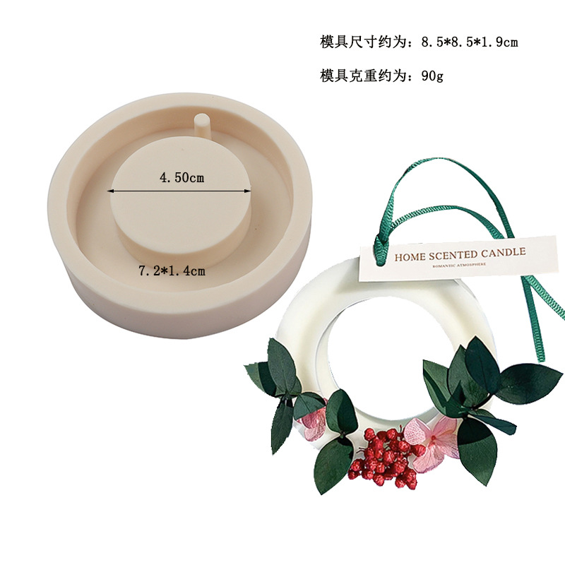 Bricolaje molde de silicona aromaterapia yeso jabón hecho a mano hoja de cera aromaterapia lista molde epoxi utensilios para hornear fabricante