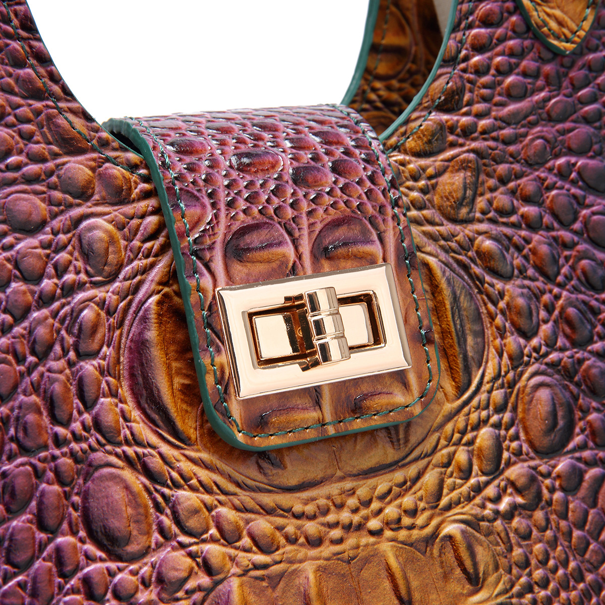 Women's Crossbody Bag Crocodile Pattern Fashionable Shoulder Bag_voghion.com