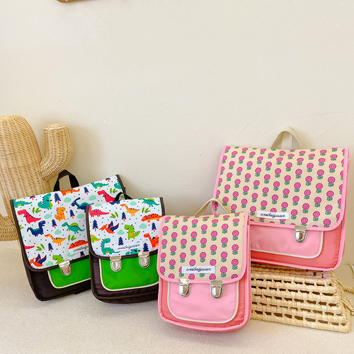 Korean style children's backpack, primary school student kindergarten school bag, cartoon baby print backpack, girl's travel bag