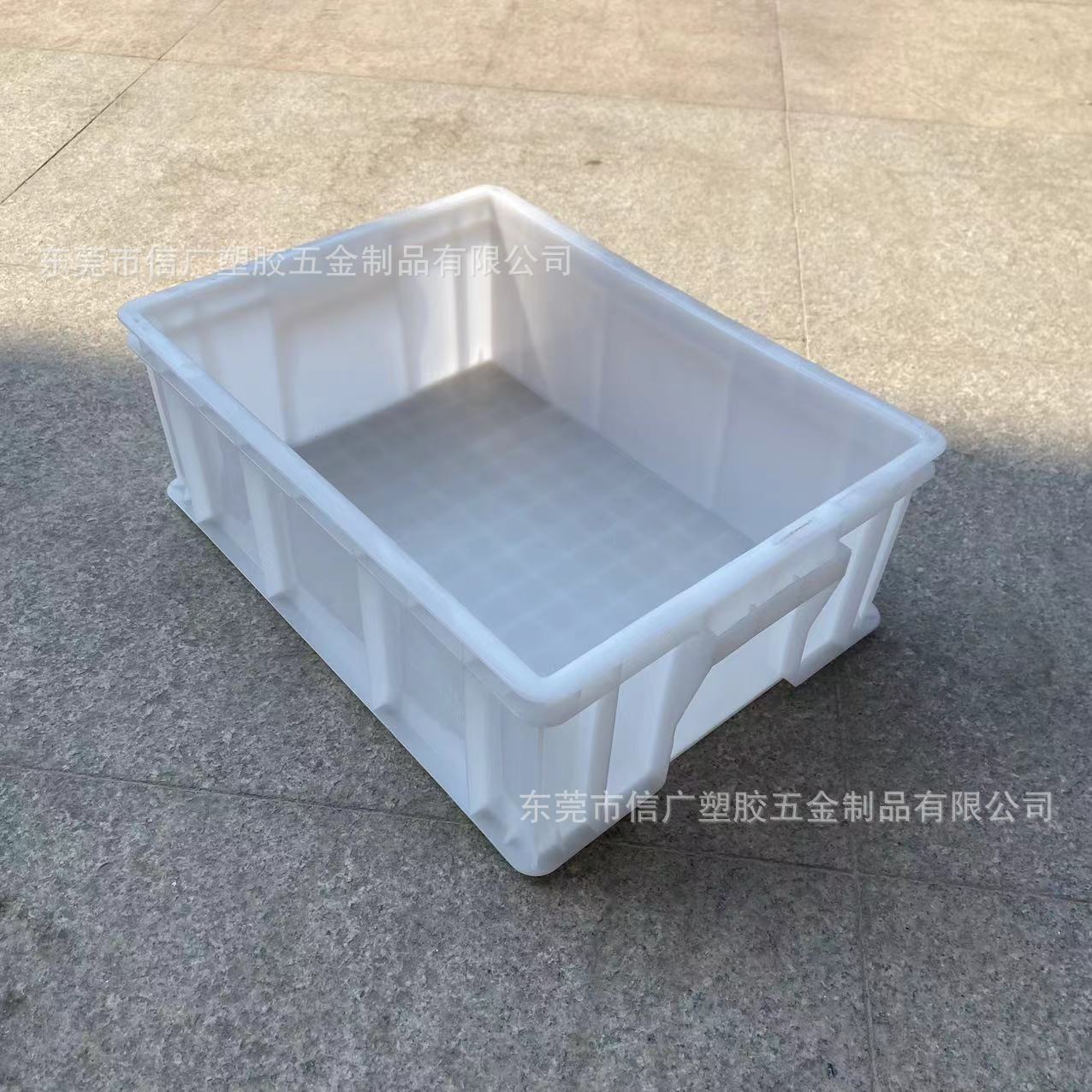白色加厚塑料箱 工业收纳箱车间仓库塑胶箱胶框可带盖塑料周转箱