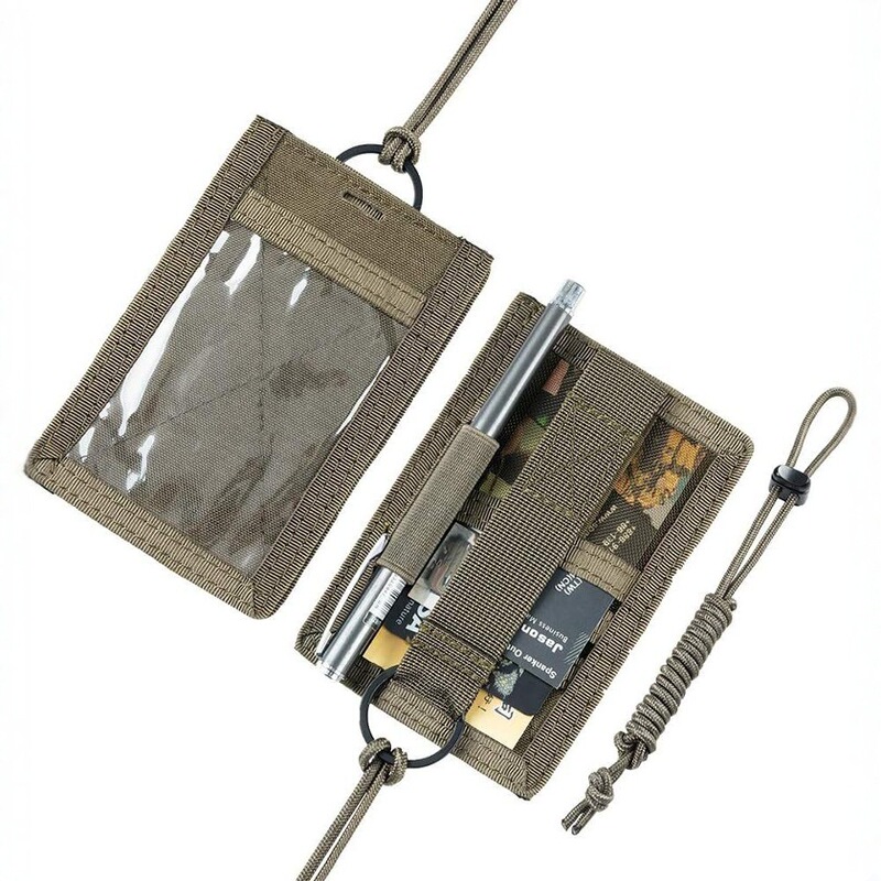 Cross-Border Tactical Badge Tag Lanyard Key Ring Id Bag Hot Style Tag Rope Multi-Functional Military Fan Portable Card Holder Cross-Border Tactical Badge Tag Lanyard Key Ring Id Bag Hot Style Tag Rope Multi-Functional Military Fan Portable Card Holder