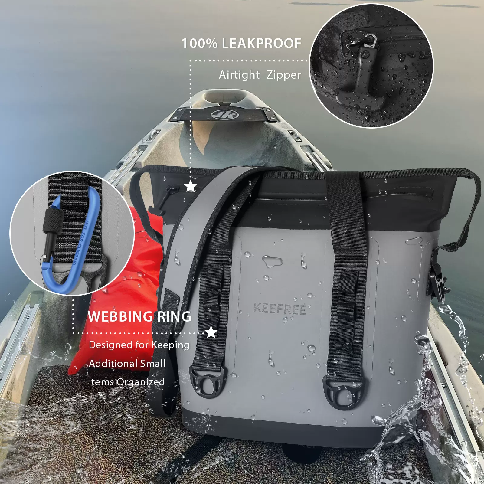 户外防水冰包冰袋包防雨高频大容量多功能保温便携保冷TPU野餐包