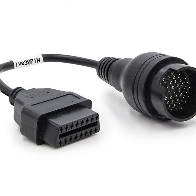 38Pin to 16Pin适用于IVECO依维柯38针老款卡车转接线 obd2转换线