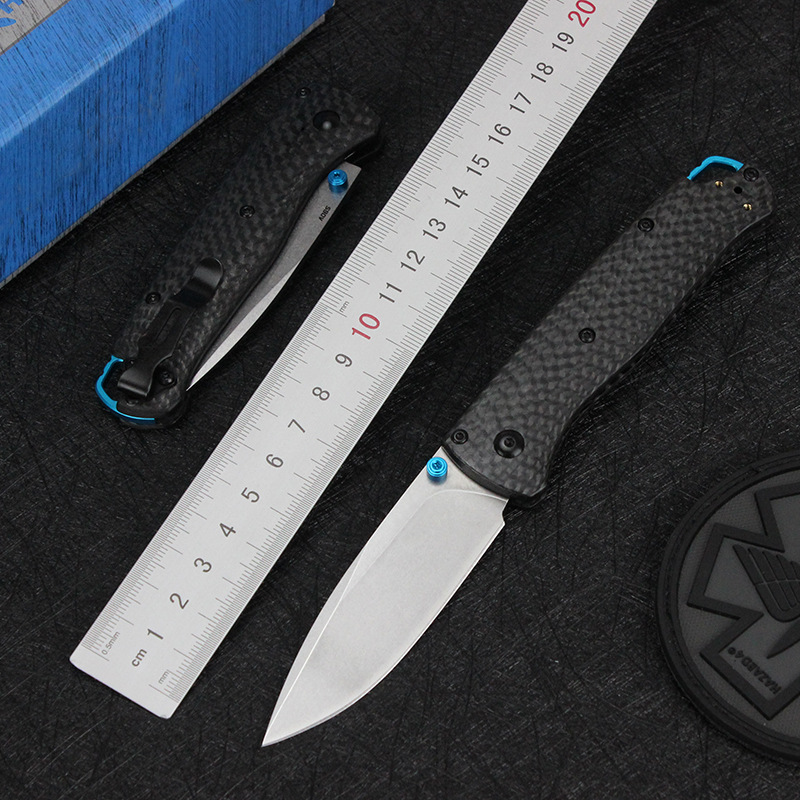 Benchmade Knives蝴蝶535碳纤手柄大马士革刀折叠刀户外野营刀