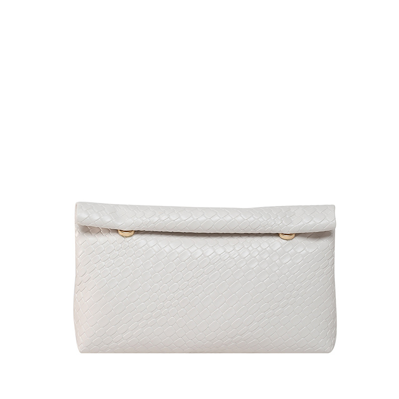 Versión coreana del bolso de mano de moda de gran capacidad 2025 nuevo bolso de sobre rizado simple de tendencia bolso de mano de temperamento de moda