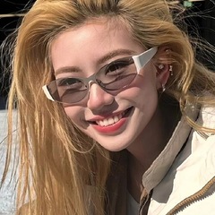老钱风猫眼墨镜女新款高级感美式眼镜复古度假防紫外线圆脸太阳镜