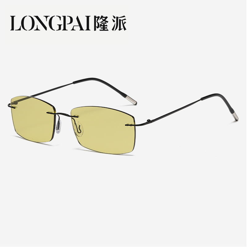 검정색 프레임 - 노란색에서 회색까지의 청색광 방지