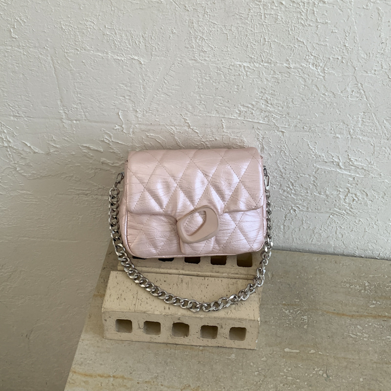 Exquisita bolsa cuadrada de diamante de moda lujosa pequeña bolsa de hombro de estilo de fragancia diaria bolsa de moda personalizada