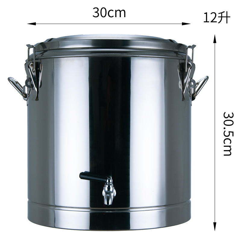 201 barril de aislamiento térmico de acero inoxidable barril de sopa barril de barril de té barril de aislamiento térmico barril de aislamiento térmico barril de doble propósito