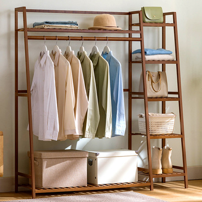 Coat rack to ground household Clothes hanger clothes Floor stand bedroom vertical Simplicity One piece
